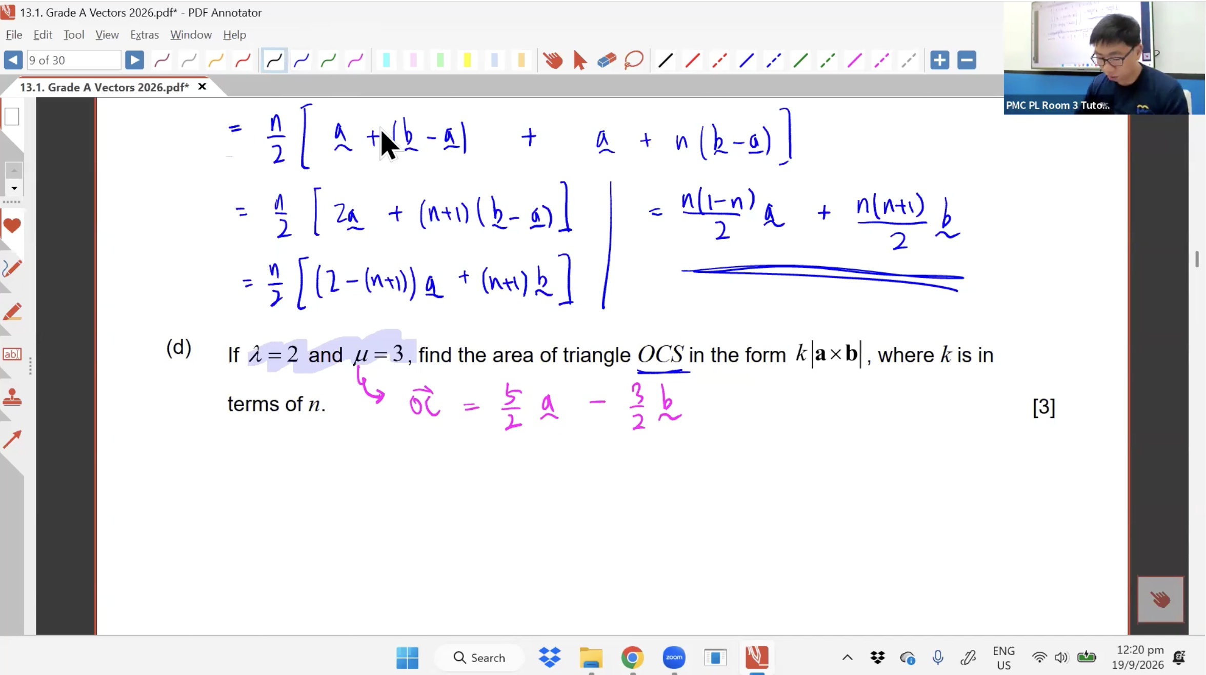 40. Grade A QuestionsVectors L1 [2026] - Mr CT