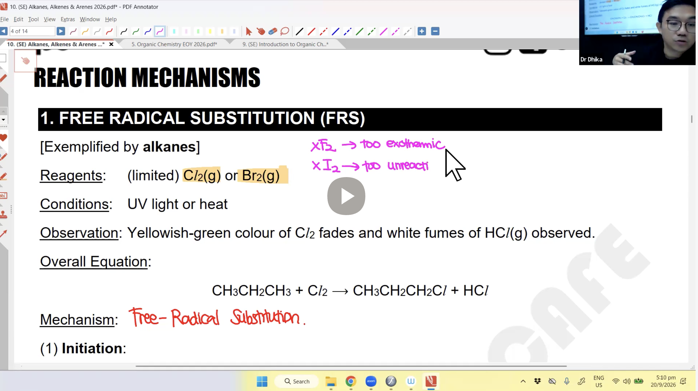 40. Organic Chemistry EOY [2026] - Dr D