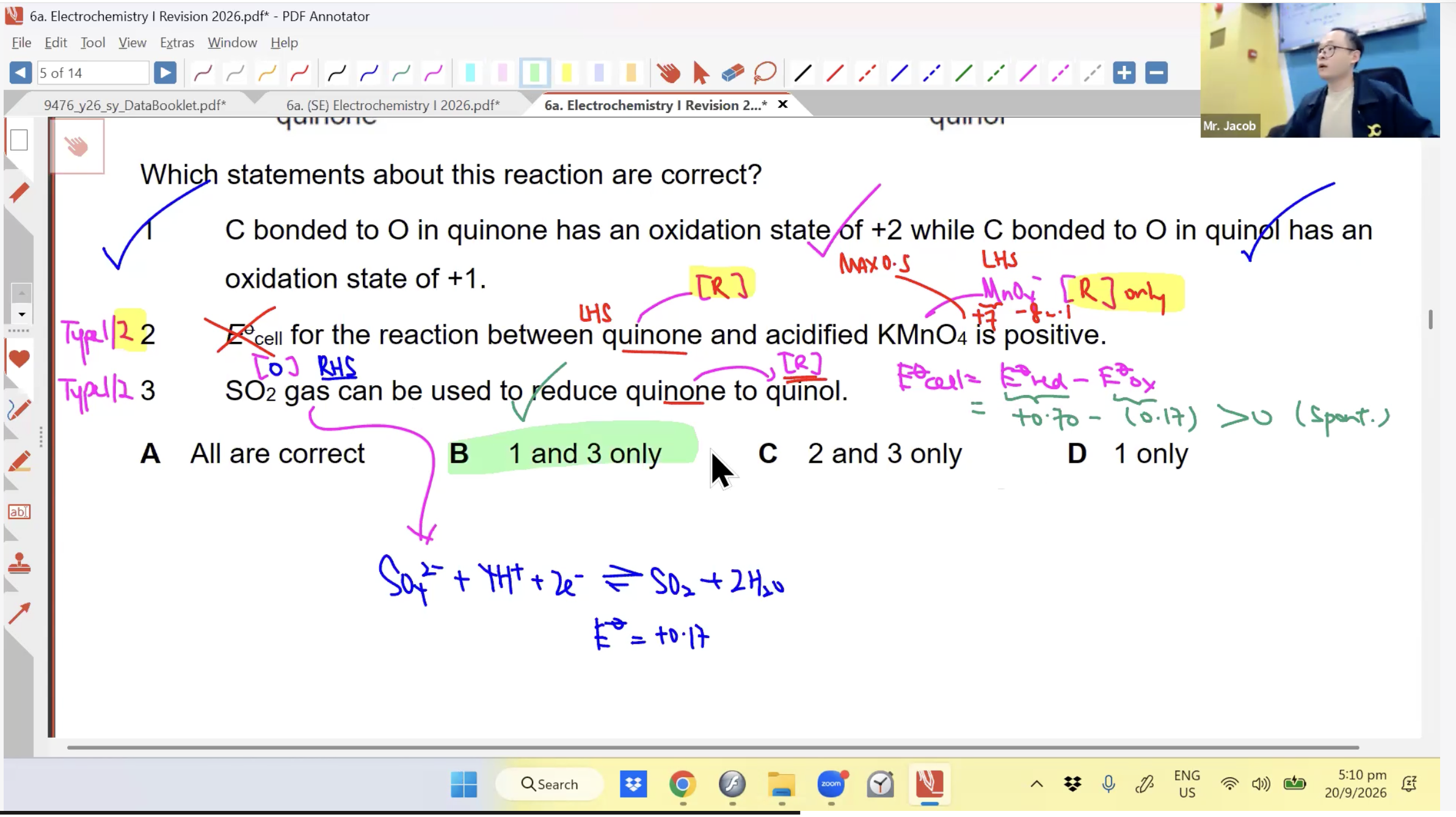 40. Electrochemistry Revision L1 [2026] - Mr JT