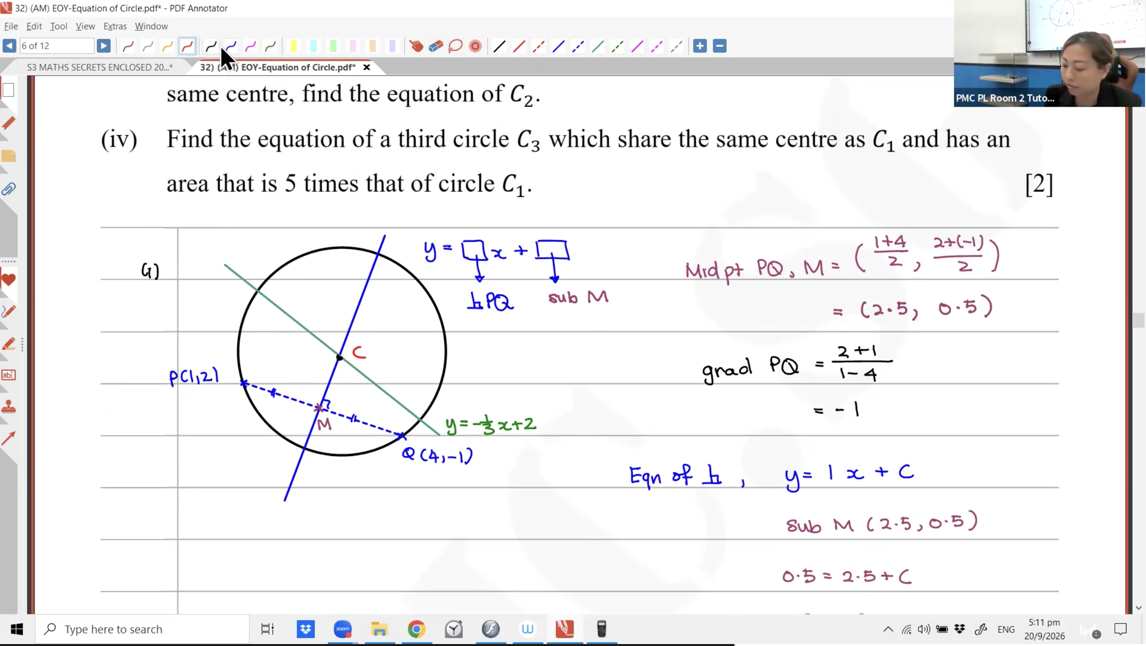 40b. EOY Revision - Equation of Circle [2026] - Ms JL