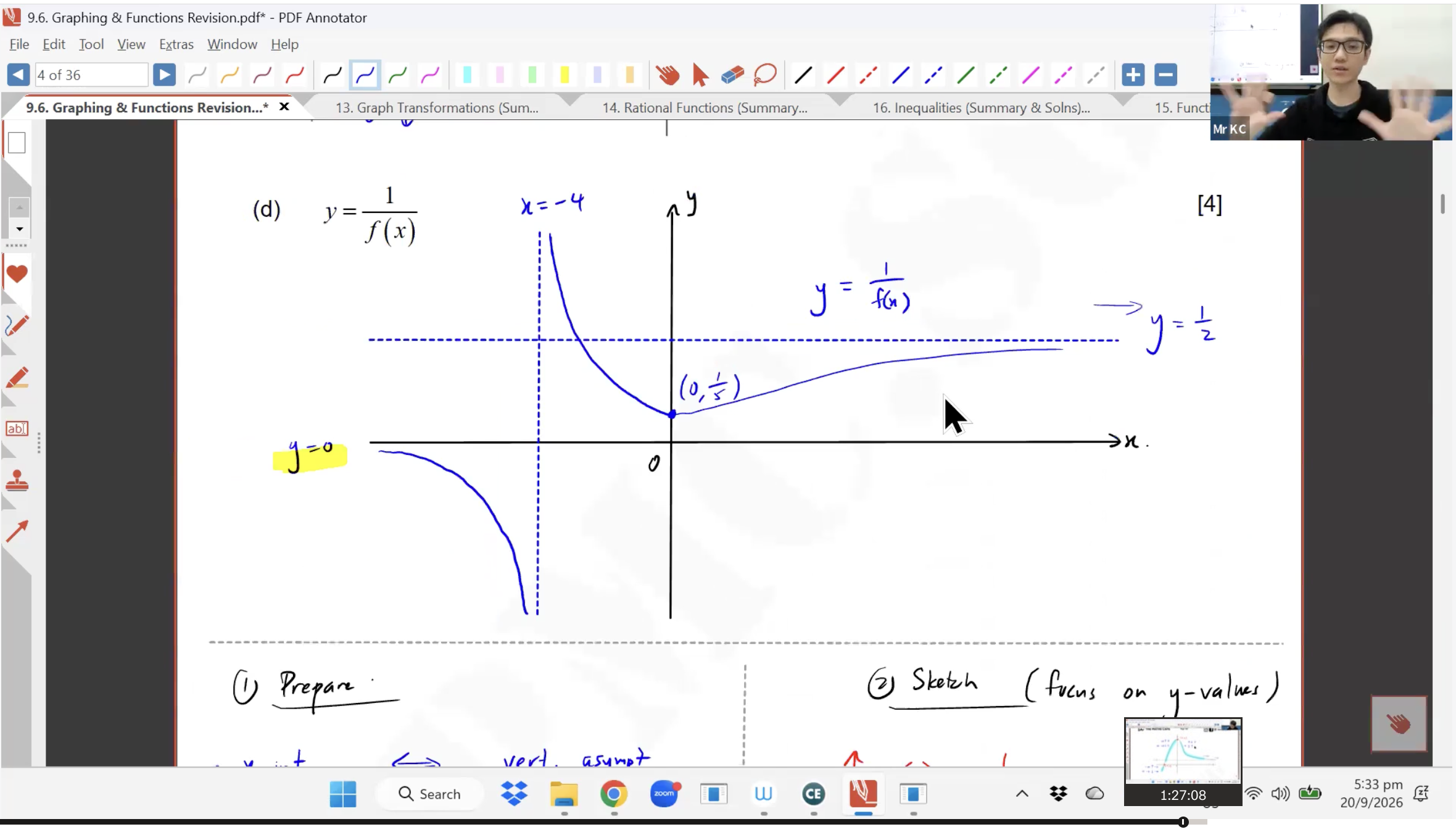 40. EOY Revision - Graph & Functions L1 [2026] - Mr KC
