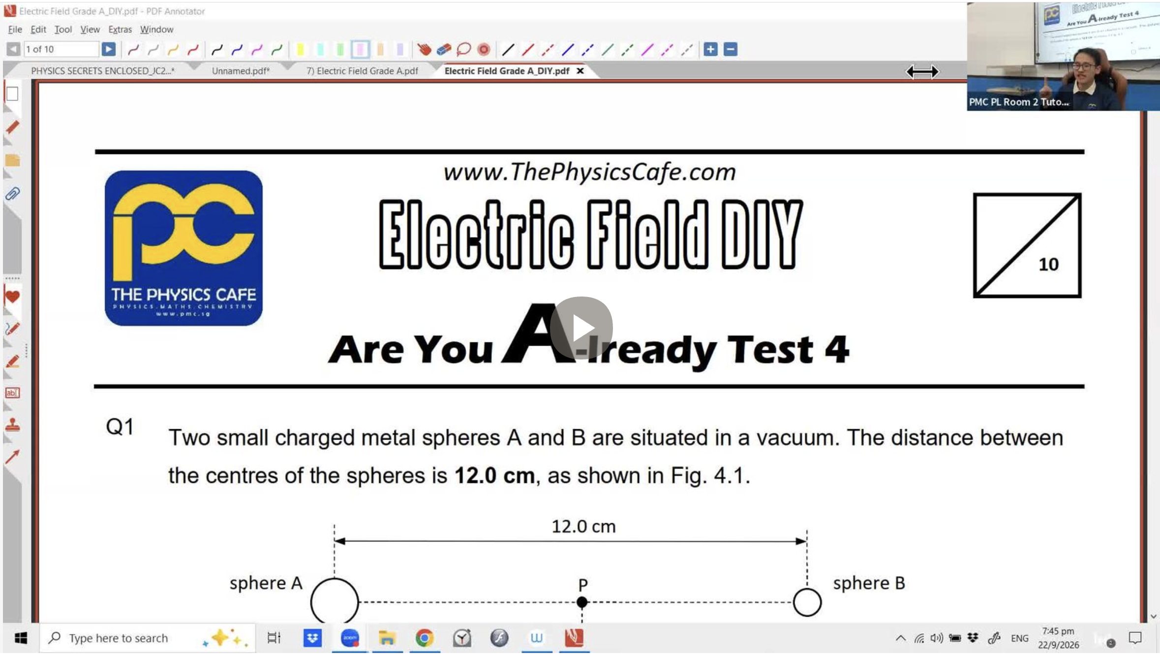 41a. Electric Field Grade A Questions [2026] - Mr AL [Part 2]