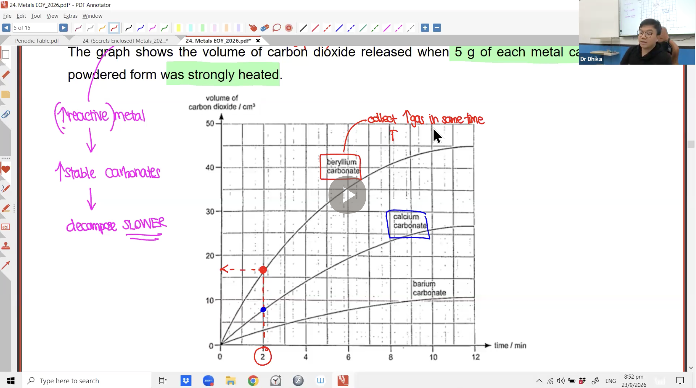 41a. EOY Revision - Metals [2026] - Dr D