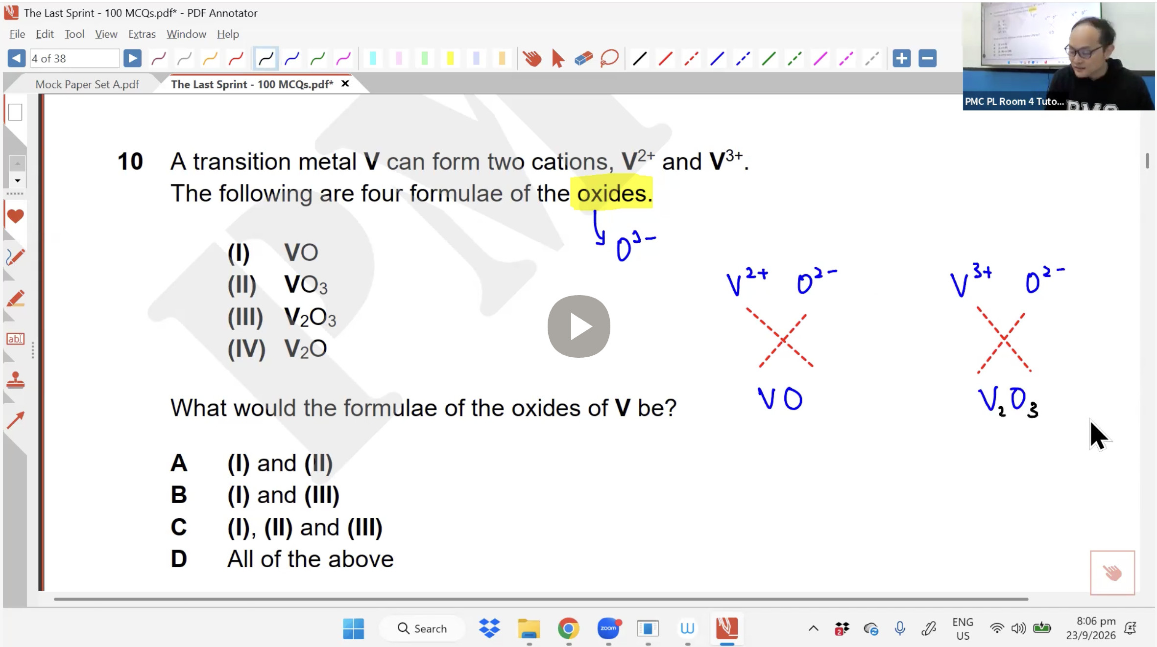 41a. The Last Sprint Set A (MA+SCI) L1 ]2026] - Mr AA