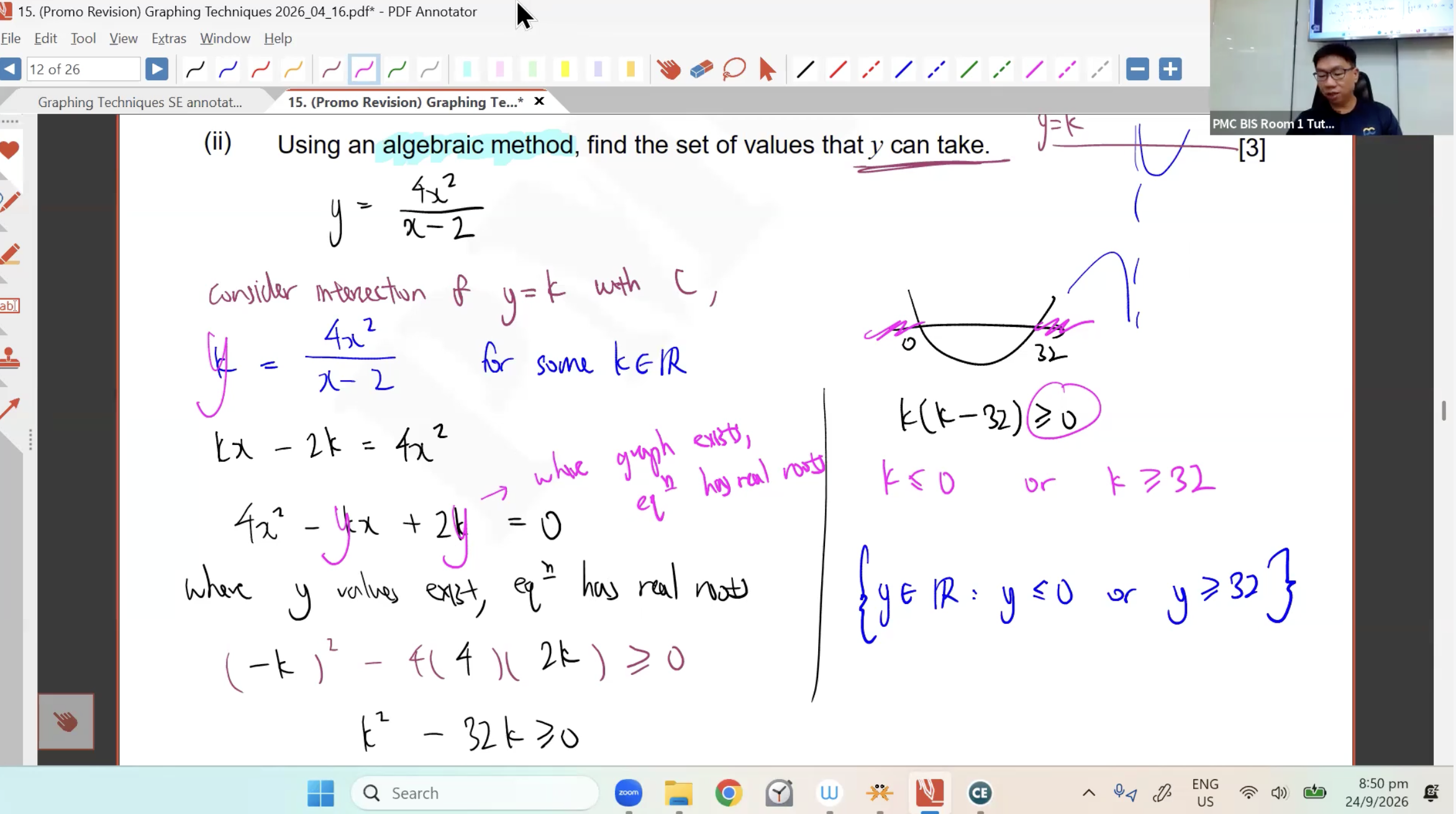 41. EOY Revision Graphing & Functions L1 [2026] - Mr CT