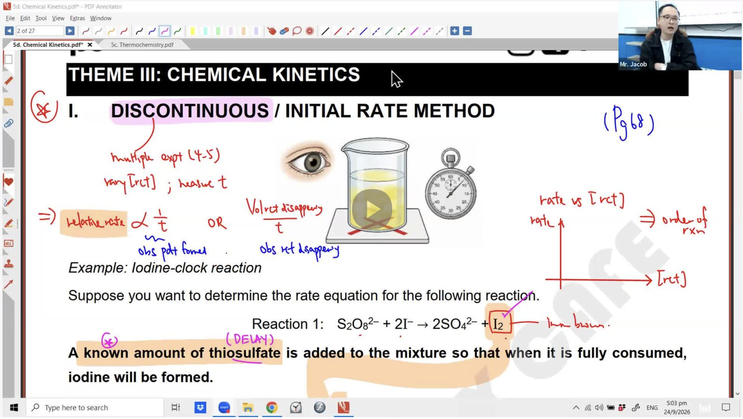 41a. Practical L2 (Chemical Kinetics + Energetics) [2026] - Mr JT
