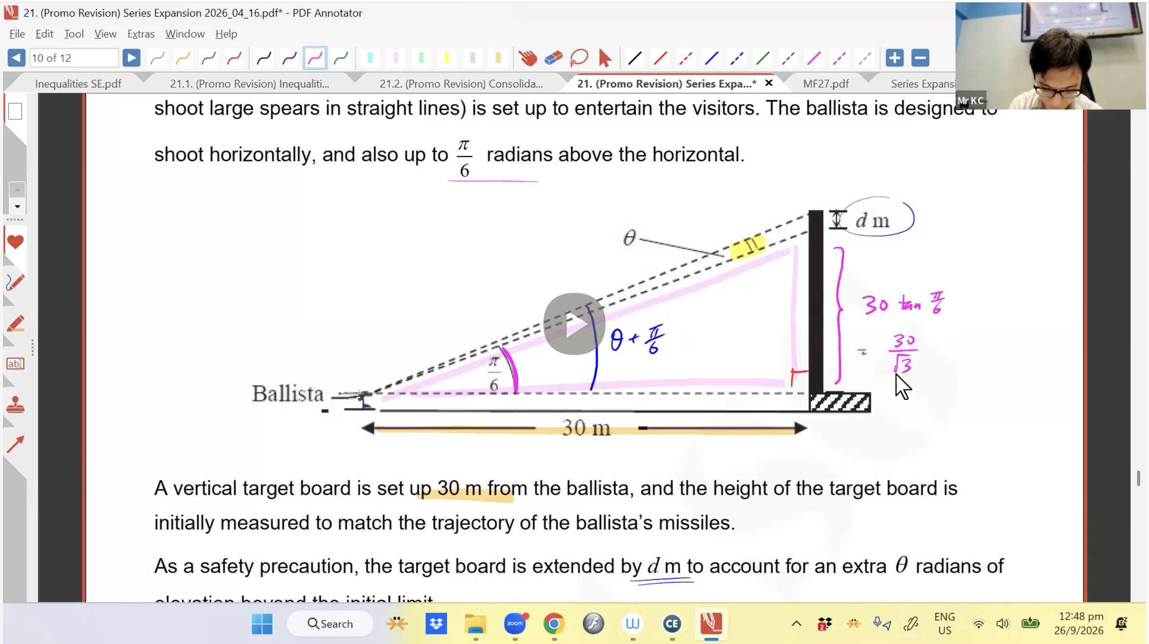 41. EOY Revision Series Expansion & Inequalities [2026] - Mr KC