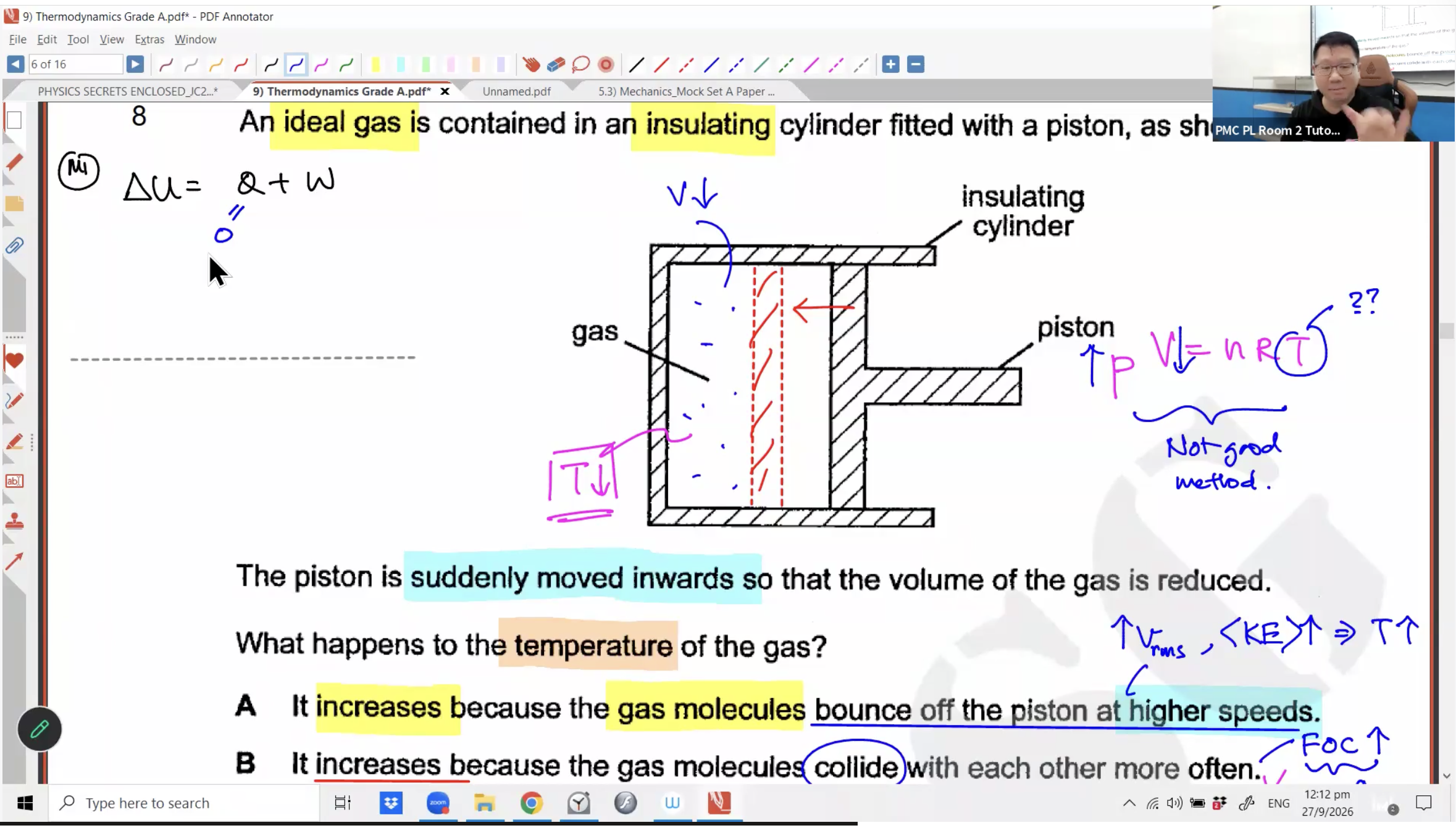 41b. Thermal Physics Grade A Lesson [2026] - Mr DK