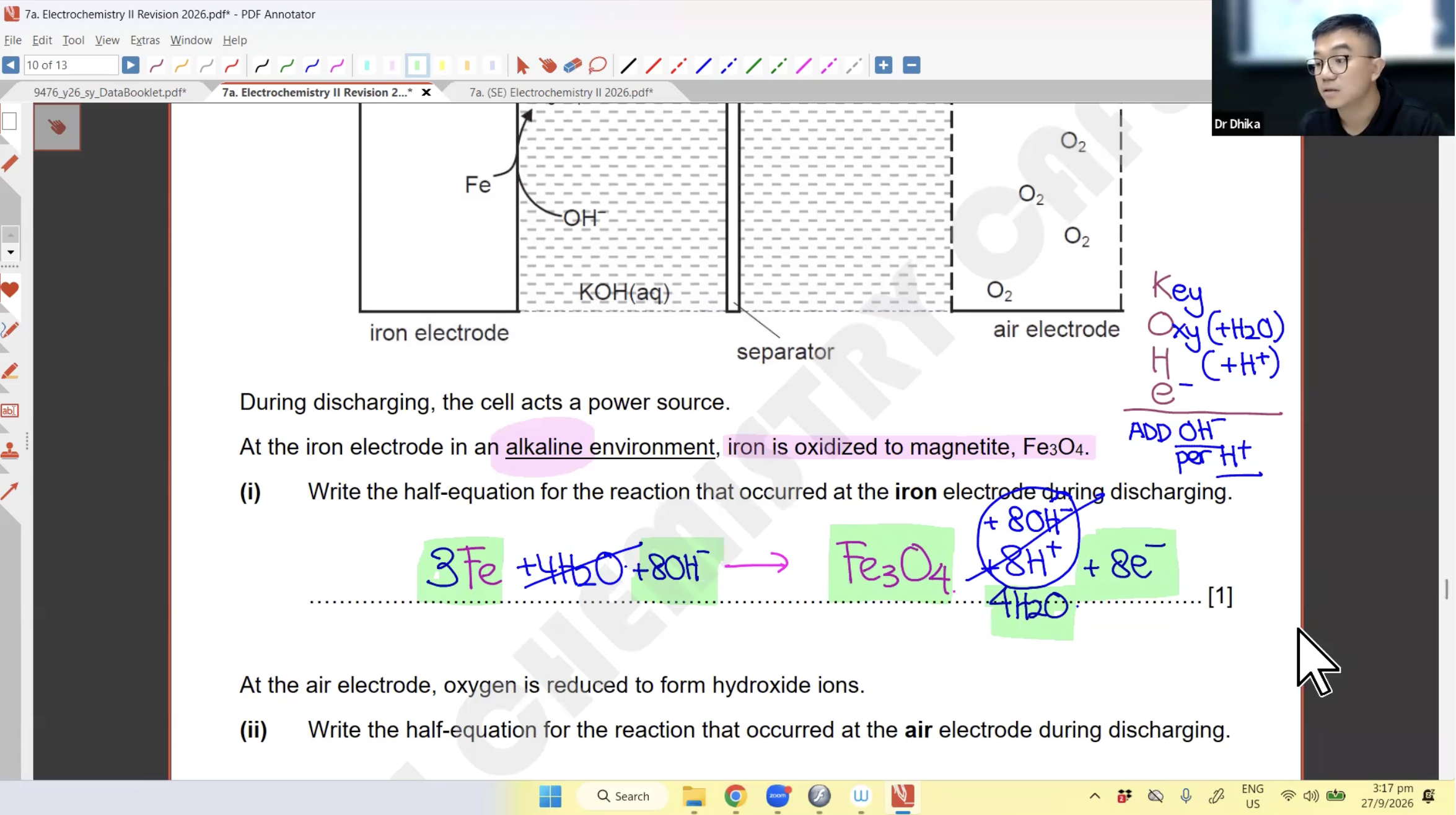 41b. Electrochemistry Revision L2 [2026] - Dr D