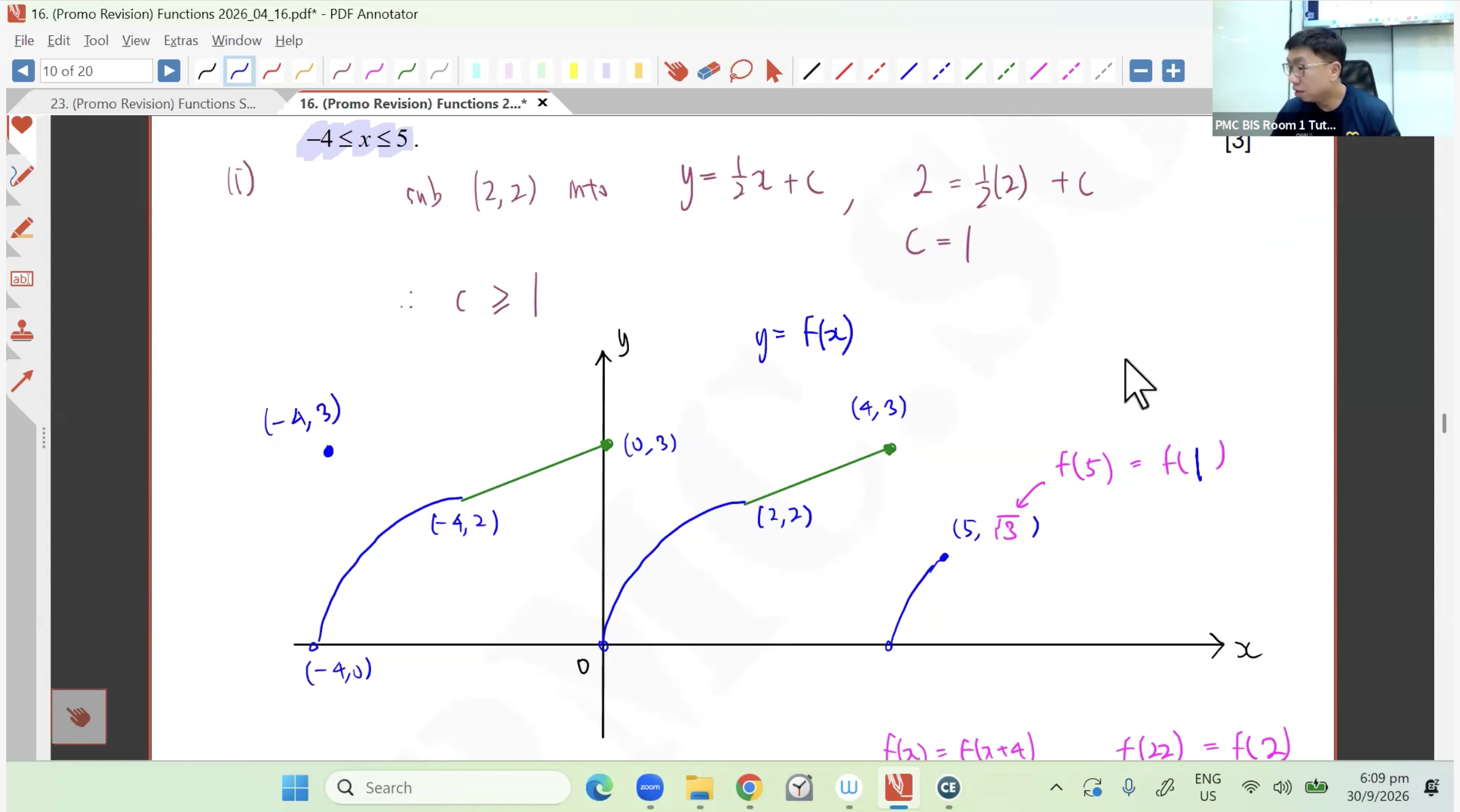 42. EOY Revision Graphing & Functions L2 [2026] - Mr CT