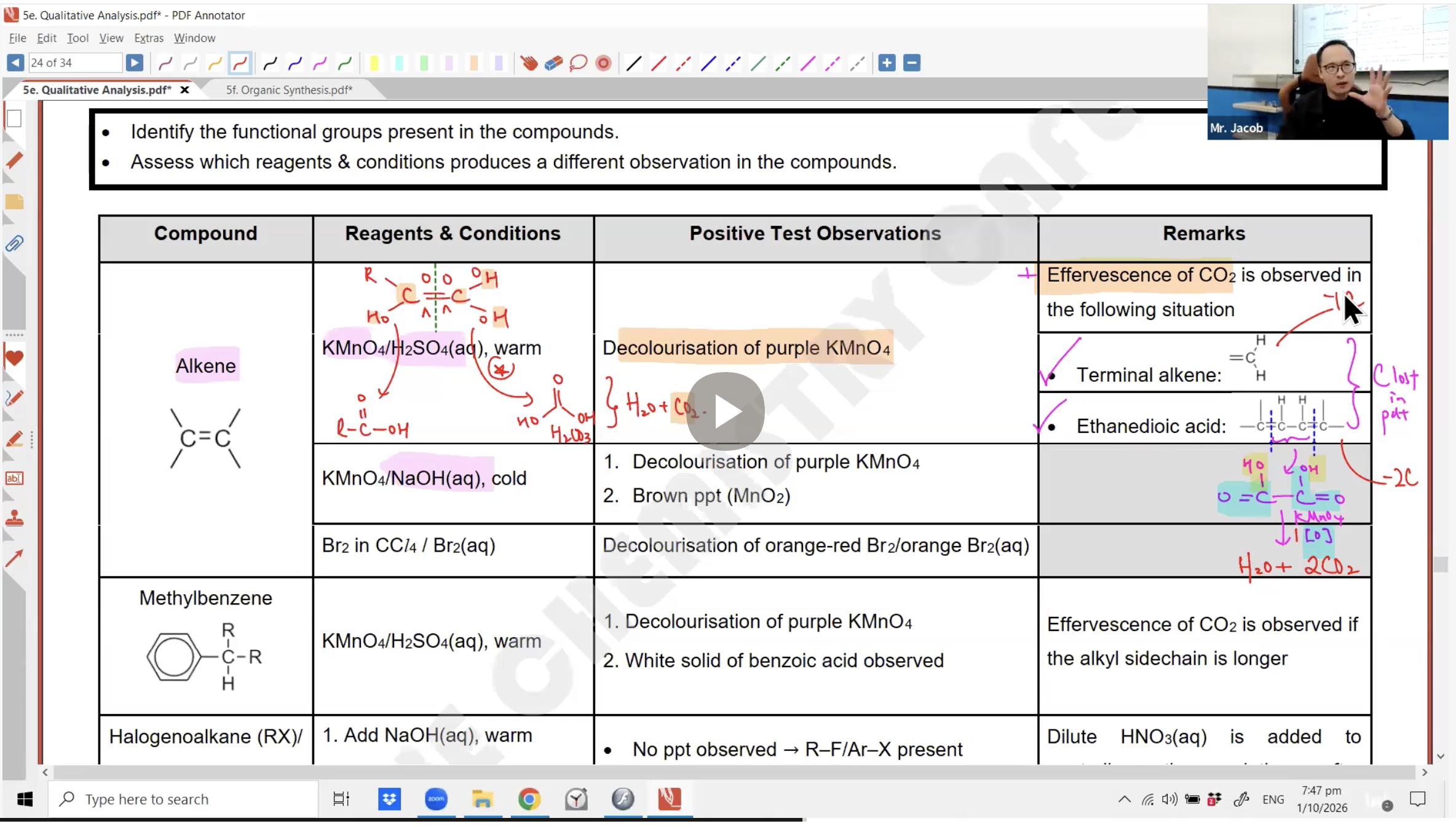 42a. Practical L3 (Qualitative Analysis + Organic Chemistry) [2026] - Mr JT