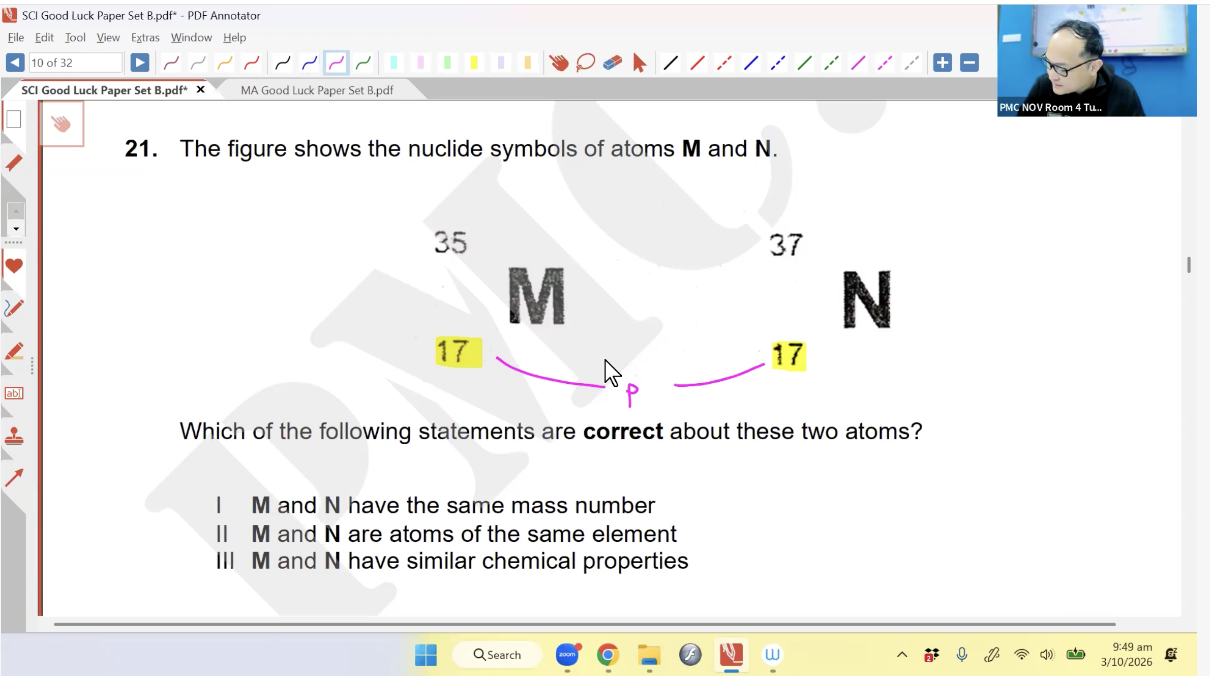 42. Good Luck Paper Set B (MA+SCI) L1 [2026] - Mr AA