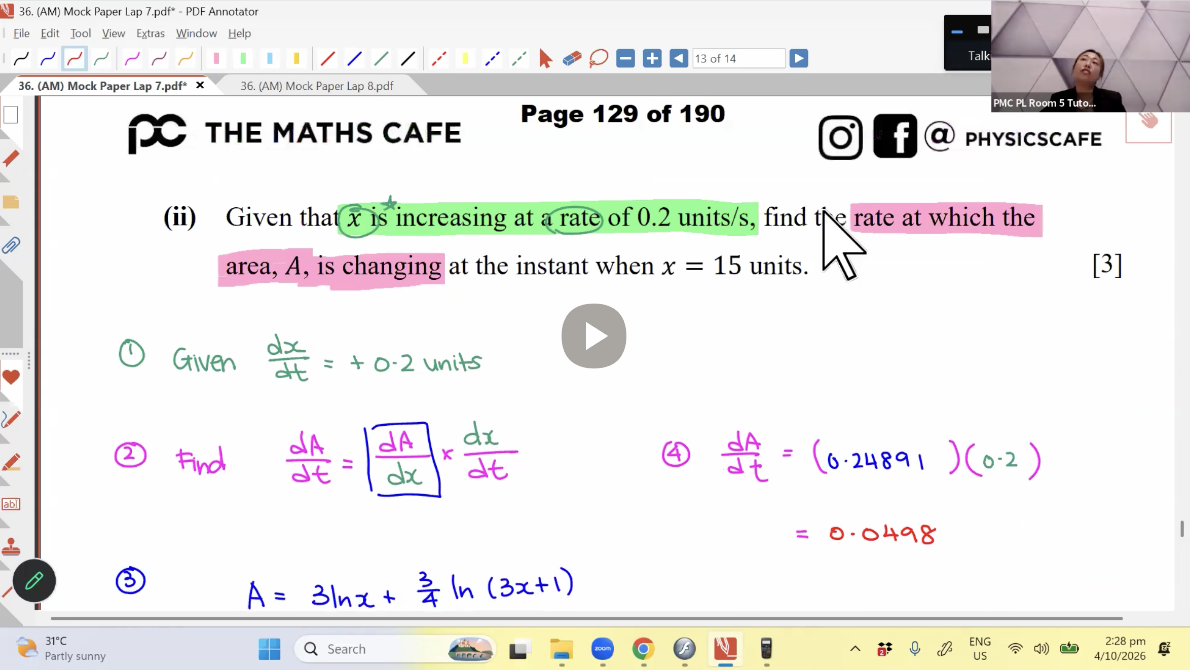 42. Mock Exam L4 - Calculus [2026] - Ms JL