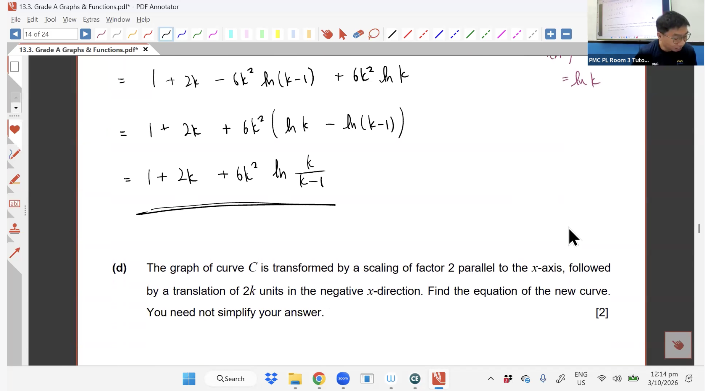 42b. Grade A Questions Graphing & Functions [2026] - Mr CT
