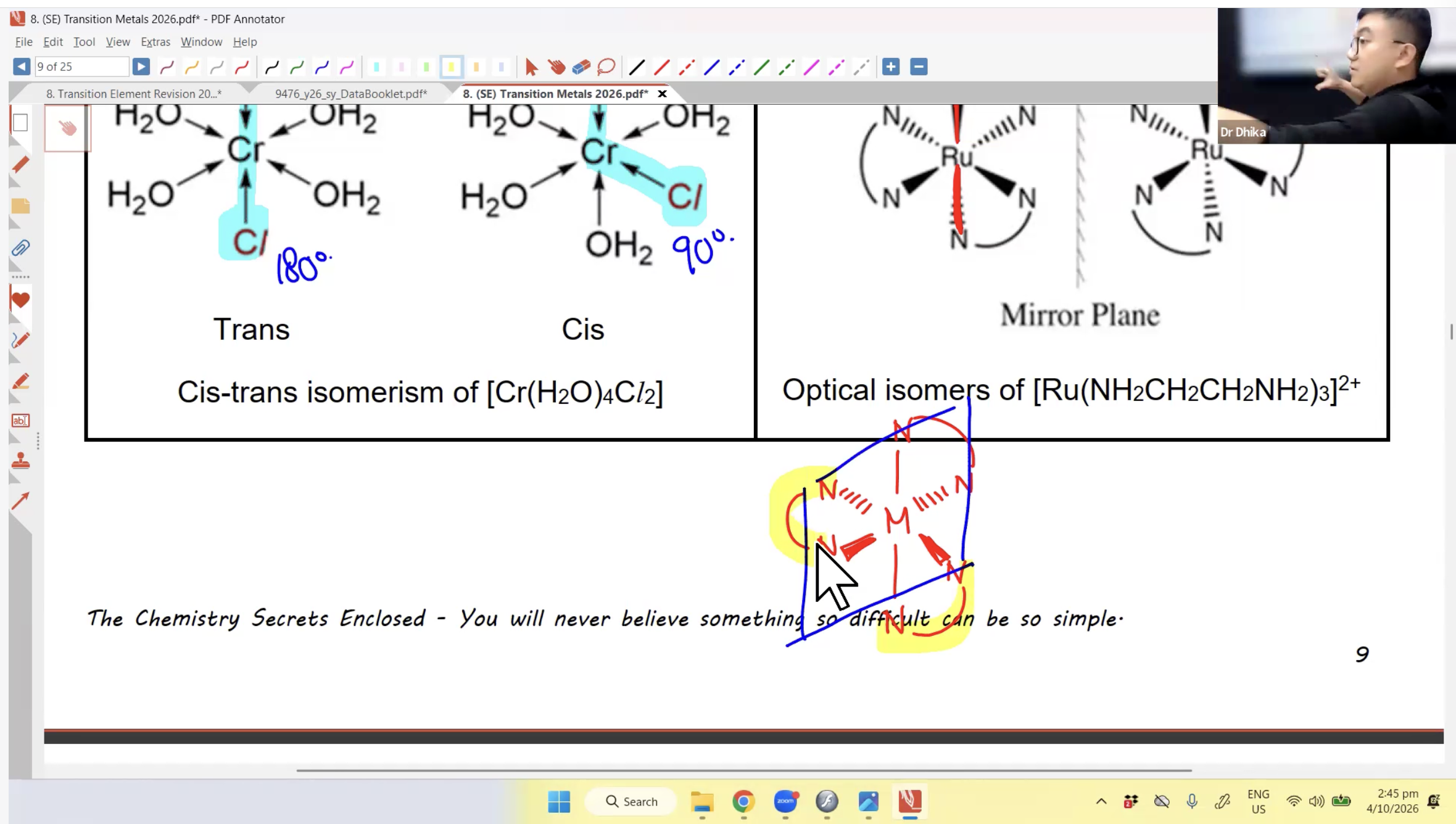 42b. Transition Elements Revision L1 [2026] - Dr D