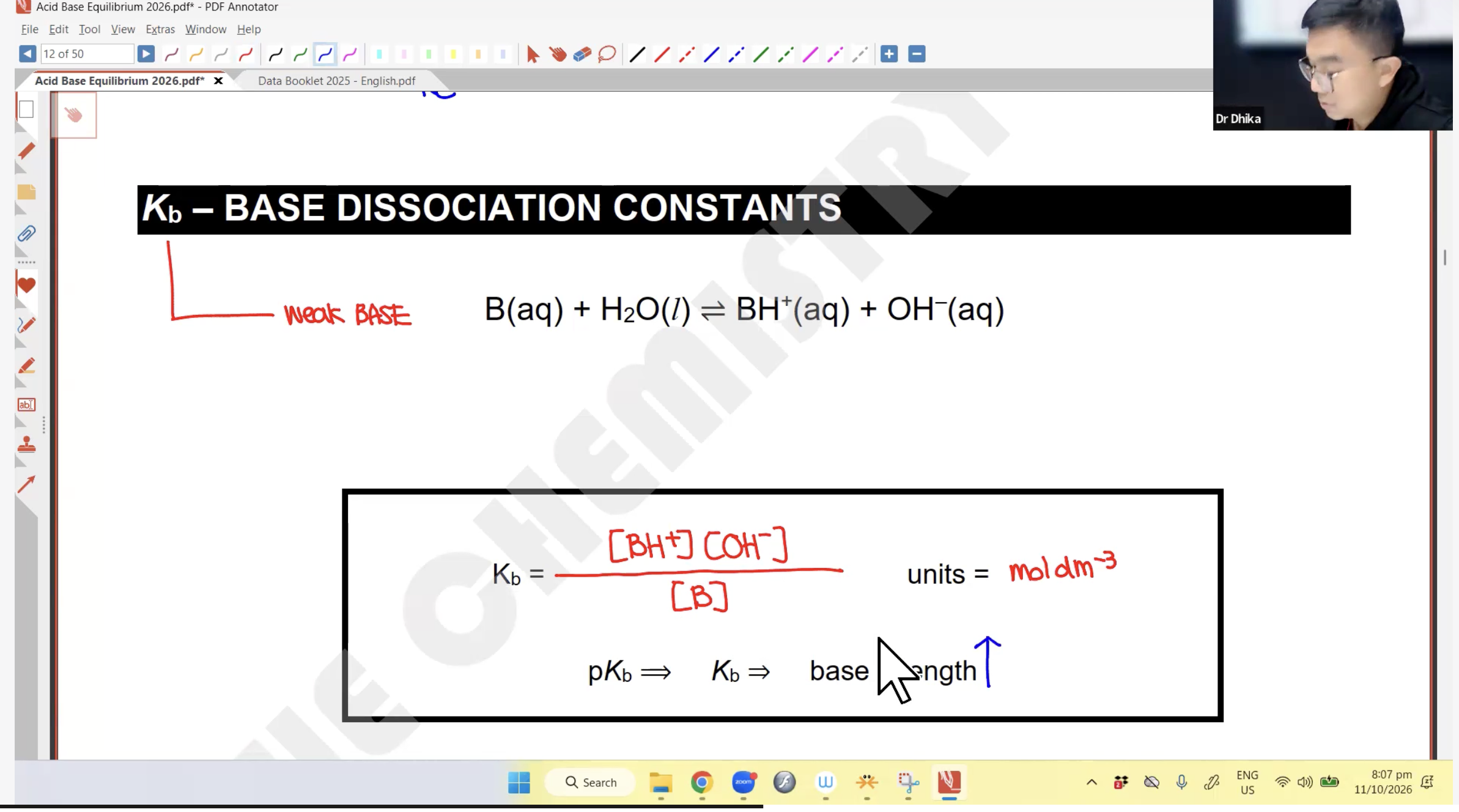 43. (Headstart) Acid-Bases L1 + L2 [2026] - Dr D