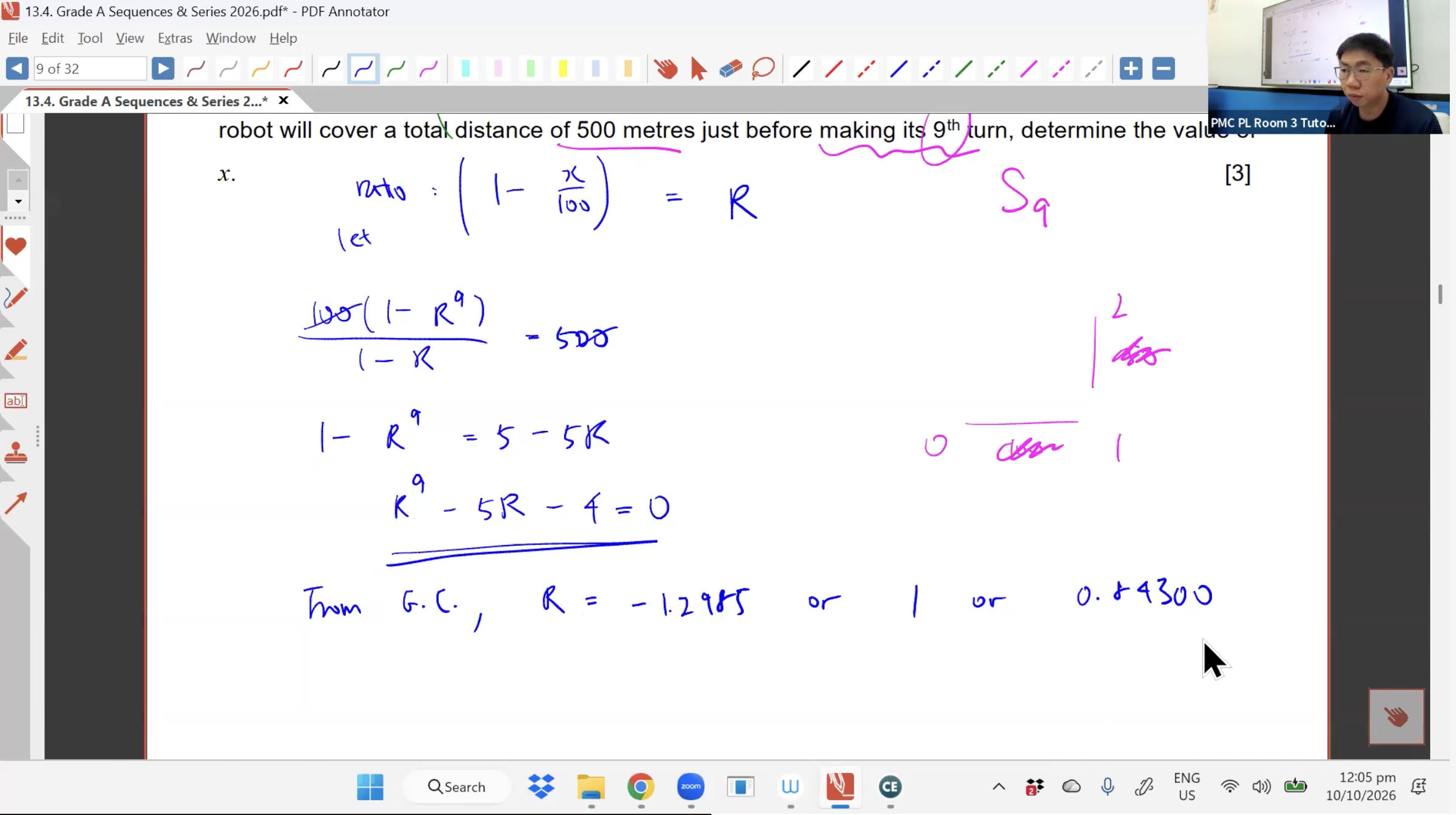 43. Grade A QuestionsSequences & Series L1 [2026] - Mr CT