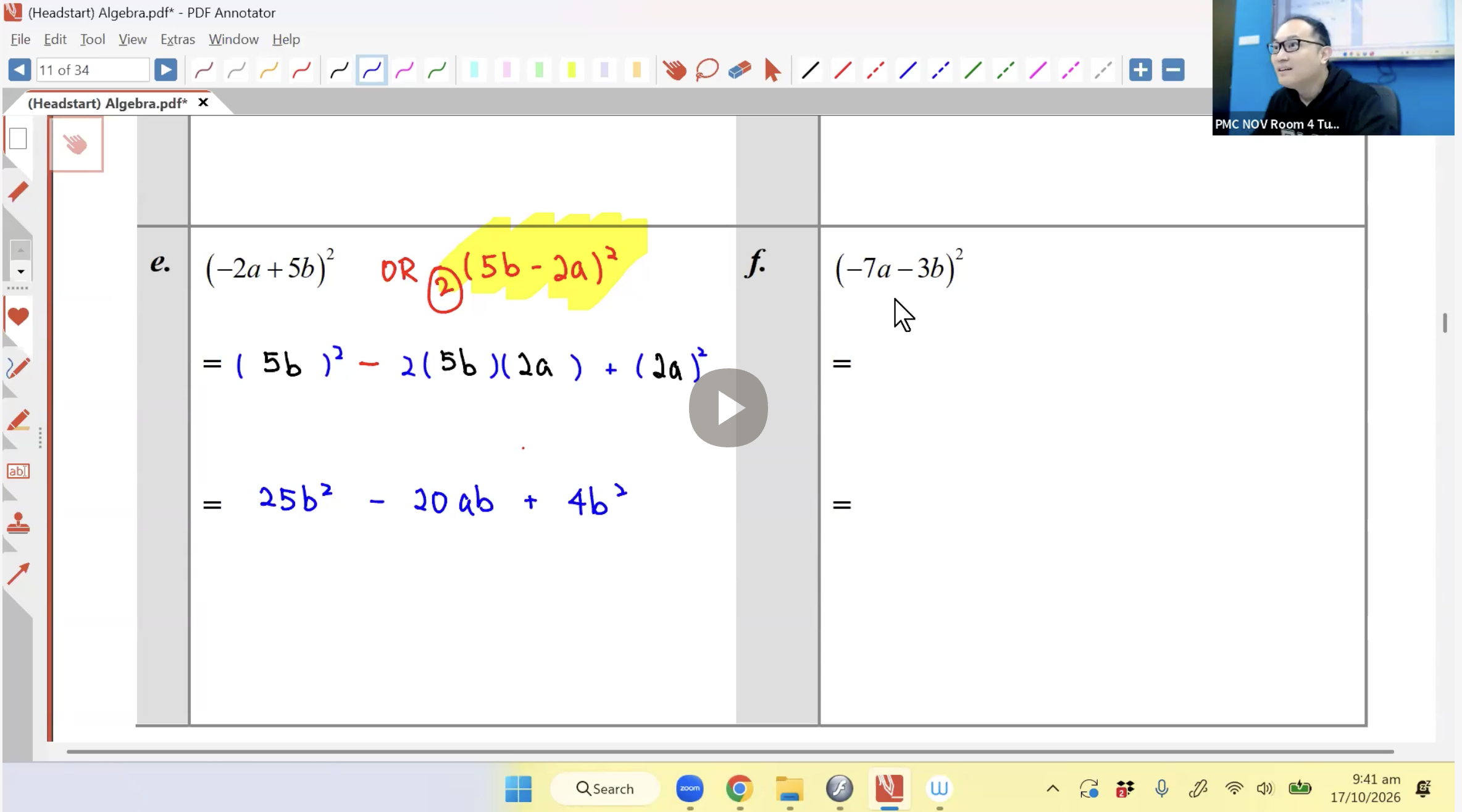 44. Headstart L1: Algebra L1 [2026] - Mr AA