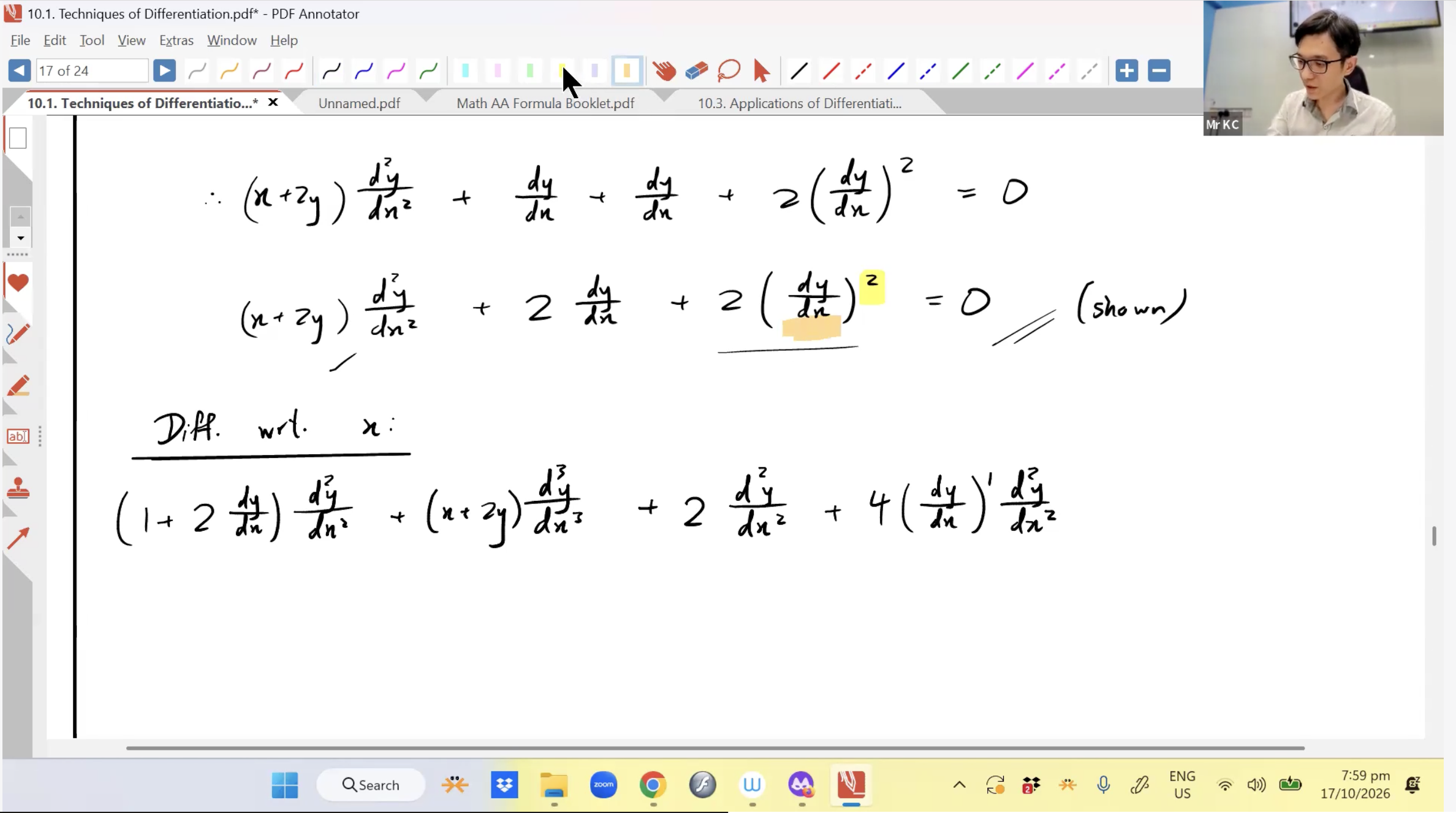 44a. Differentiation L2 (17 Oct) [2026] - Mr LKC