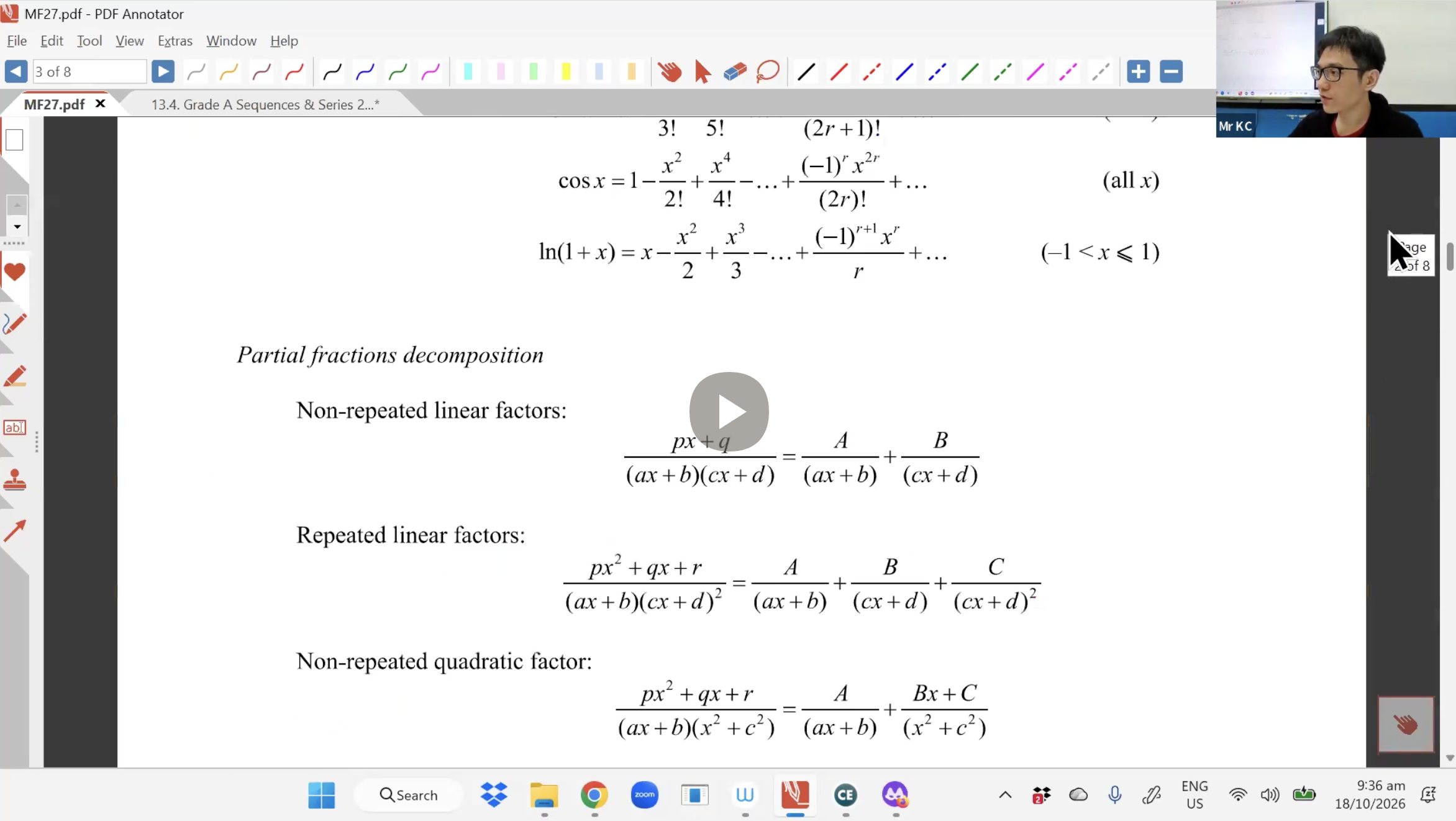 44. Grade A QuestionsSequences & Series L2 [2026] - Mr KC